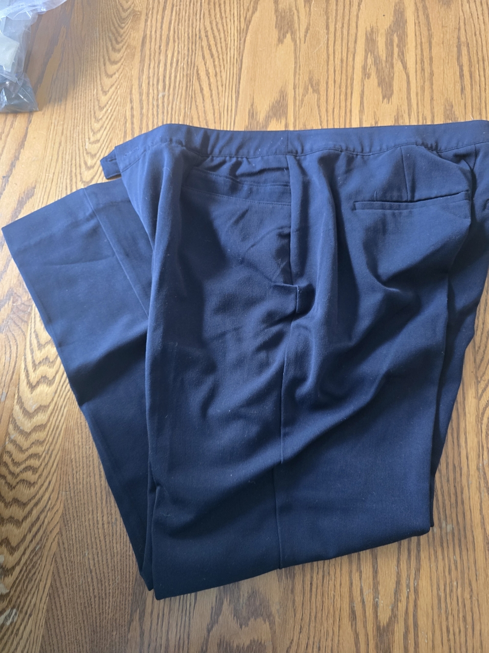 CJ Banks Navy Straight-Leg Dress Pants